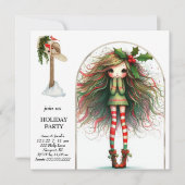 *~* 5 Schattigee AP97 Sweet Woman Elf Standing Kaart (Voorkant)