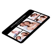 5 secties Custom Foto Eenvoudig Elegant Zwart Lijs Magneet (Linkerzijde)