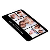 5 secties Custom Foto Eenvoudig Elegant Zwart Lijs Magneet (Rechterzijde)