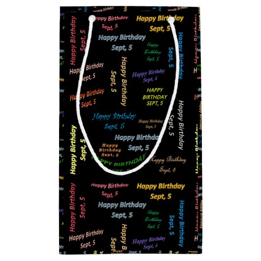 5 september, 5 september, cadeautas (Achterkant)