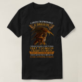 5 Signs I'm Probably A Dragon Tshirt Dragon Lovers (Design voorkant)