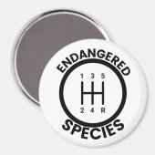 5 Snelheid bedreigde diersoorten Magneet (Voorkant / Achterkant)