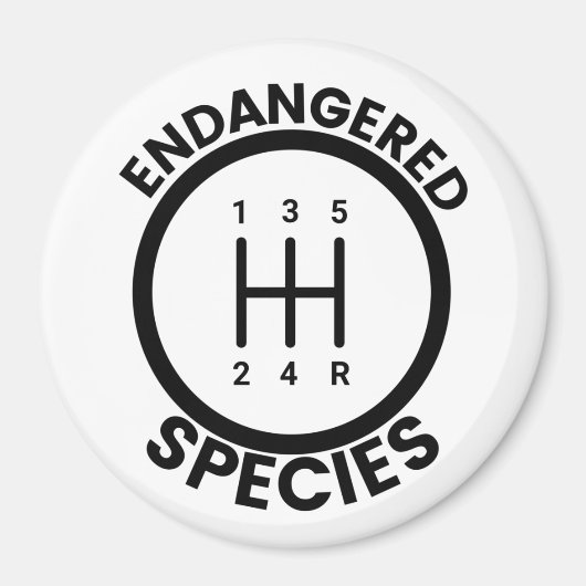 5 Snelheid bedreigde diersoorten Magneet (Voorkant)