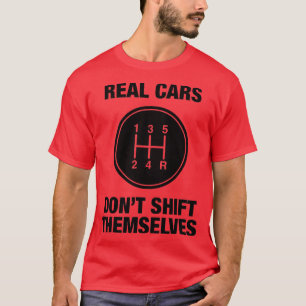 5 Snelheid - Echte auto's schuiven niet zelf T-shirt