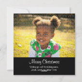 5 Snowflake-kerstkaart met fotoplein Feestdagenkaart (Achterkant)