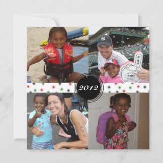 5 Snowflake-kerstkaart met fotoplein Feestdagenkaart