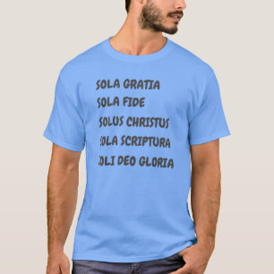 5 SOLA T-shirt voor hervormde christelijke mannen