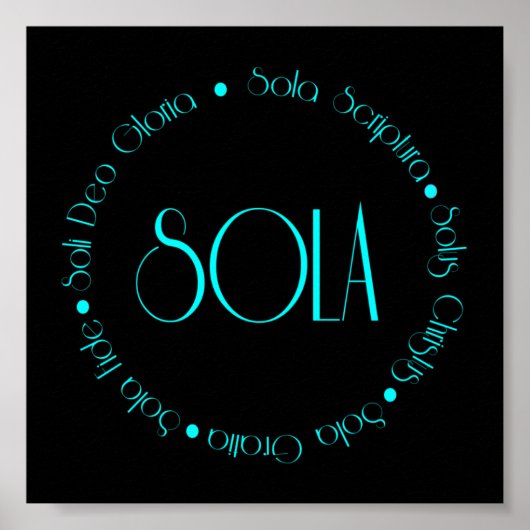 5 Solas Poster (Voorkant)