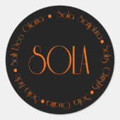 5 Solas Ronde Sticker (Voorkant)