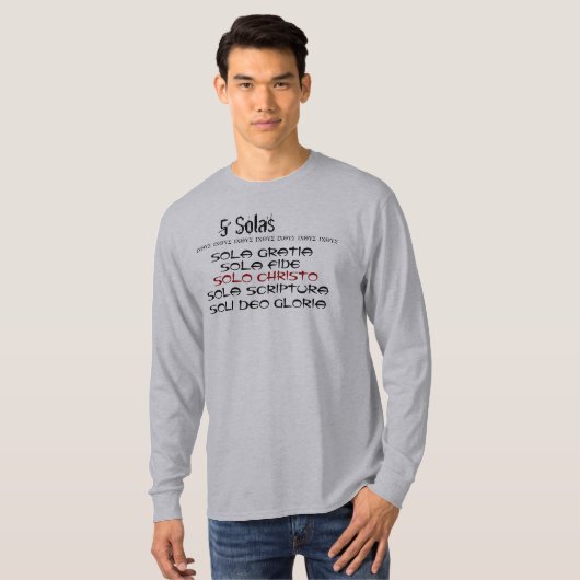 5 Solas v.3 T-shirt (Voorkant volledig)