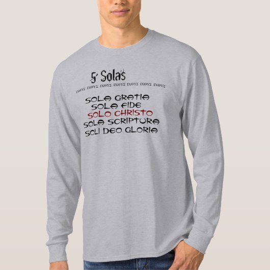 5 Solas v.4 T-shirt (Voorkant)