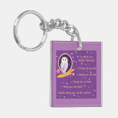 5 stappen Mindfulness Acryl Sleutelhanger (Voorkant Links)