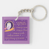 5 stappen Mindfulness Acryl Sleutelhanger (Achterkant)