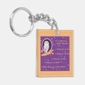 5 stappen Mindfulness Acryl Sleutelhanger (Voorkant Links)