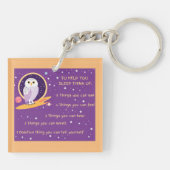 5 stappen Mindfulness Acryl Sleutelhanger (Achterkant)