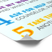 5 Stappen om de Post van het Gedrag van het Klassr Poster (Hoek)