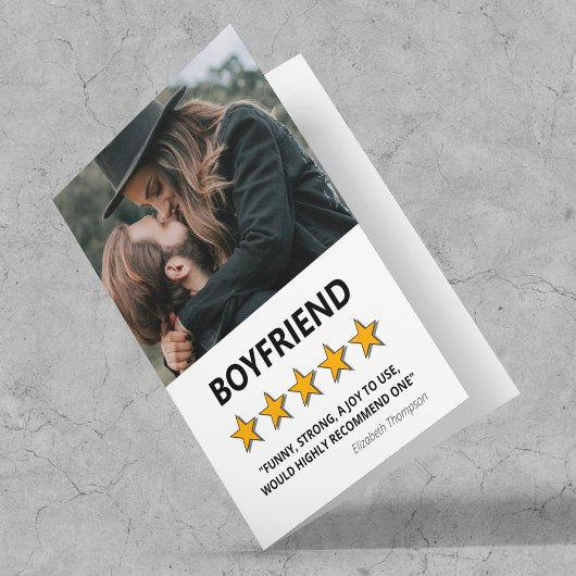 5 Star BoyVriend | VALENTIJNSE  Feestdagen Kaart
