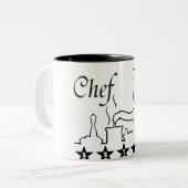 5 Star Chef Coffee mok grote gave voor de kok (Voorkant links)