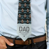 5 STAR DAD Moderne Cool 2 Foto Vaderdag Stropdas