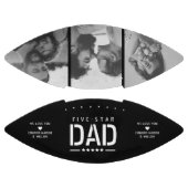 5 STAR DAD Moderne Cool 3 Foto Vaderdag American Football (Panelen)