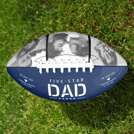 5 STAR DAD Moderne Cool 3 Foto Vaderdag American Football