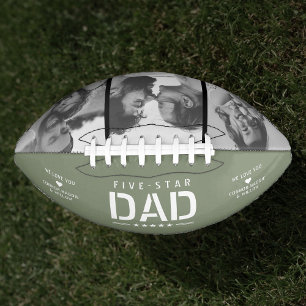 5 STAR DAD Moderne Cool 3 Foto Vaderdag American Football
