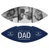 5 STAR DAD Moderne Cool 3 Foto Vaderdag American Football (Panelen)