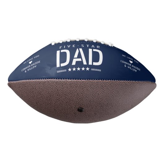 5 STAR DAD Moderne Cool 3 Foto Vaderdag American Football (Gedraaid 270)