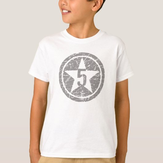 5 STAR-gekraakte BIRTHDAY-T-shirt T-shirt (Voorkant)