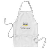 5 Star Grandma Review Adult Apron Standaard Schort (Voorkant)