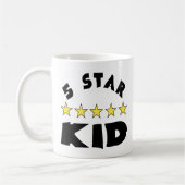5 Star Kid Zwarte Letters Koffiemok (Links)