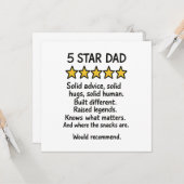 5 Star Papa Kaart (Voorkant / Achterkant in situ)