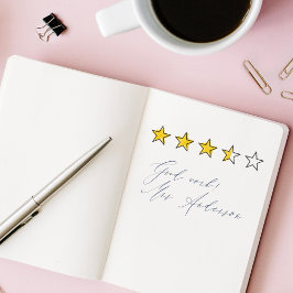 5 Star Rating Review Book Teacher Self-Inking Sta Zelfinktende Stempel