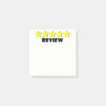 5 Star Review Post-it notities
