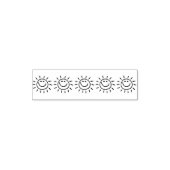 5 Star Sun Smile Rating Review Book Teacher Zelfinktende Stempel (Design)