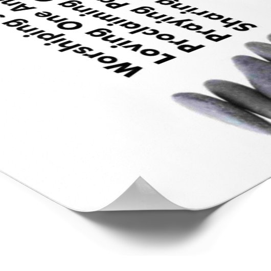 5 Stenen Poster (Hoek)