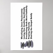 5 Stenen Poster (Voorkant)