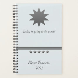 5 Ster Silver Text Professional Planner