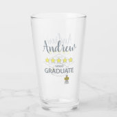 5 sterren Afstuderen Glas (Achterkant)