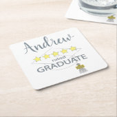 5 sterren Afstuderen Kartonnen Onderzetters (Schuin)