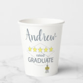 5 sterren Afstuderen Papieren Bekers (Voorkant)