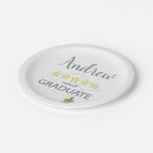 5 sterren Afstuderen Papieren Bordje (Gekanteld)