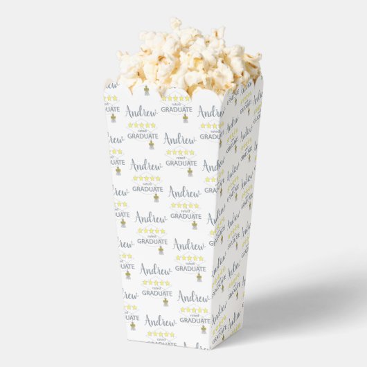 5 sterren Afstuderen popcorn Bedankdoosjes (Popped)