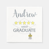 5 sterren Afstuderen Servet (Voorkant)
