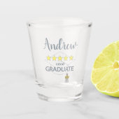 5 sterren Afstuderen Shot Glas (Voorkant)