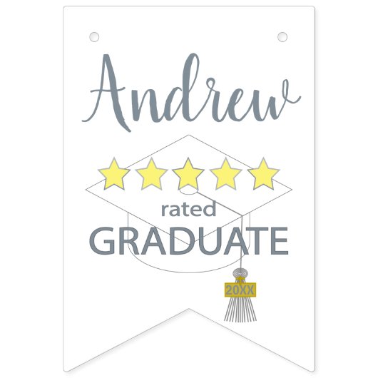 5 sterren Afstuderen Vlaggetjes (Tweede vlag)