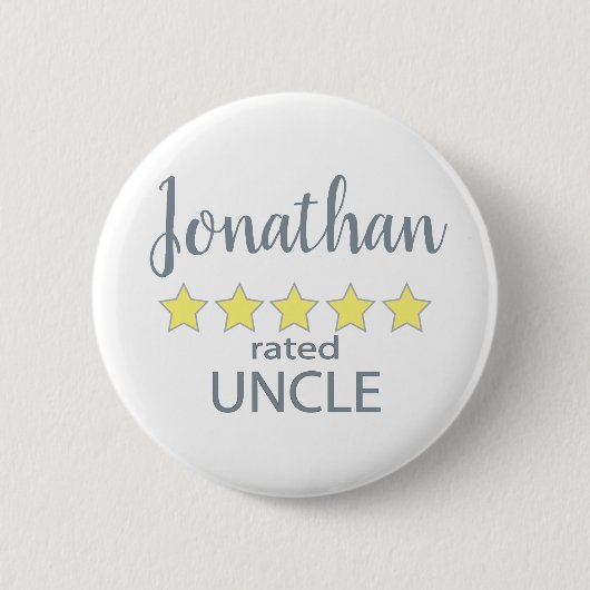 5 sterren beoordeeld oom ronde button 5,7 cm (Voorkant)