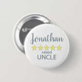 5 sterren beoordeeld oom ronde button 5,7 cm (Voorkant /achterkant)