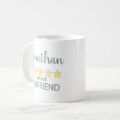 5 sterren beoordeeld vriend koffiemok (Voorkant links)