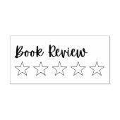5 Sterren Boek Review Stamp | Leesjournaal stempel (Afrduk)